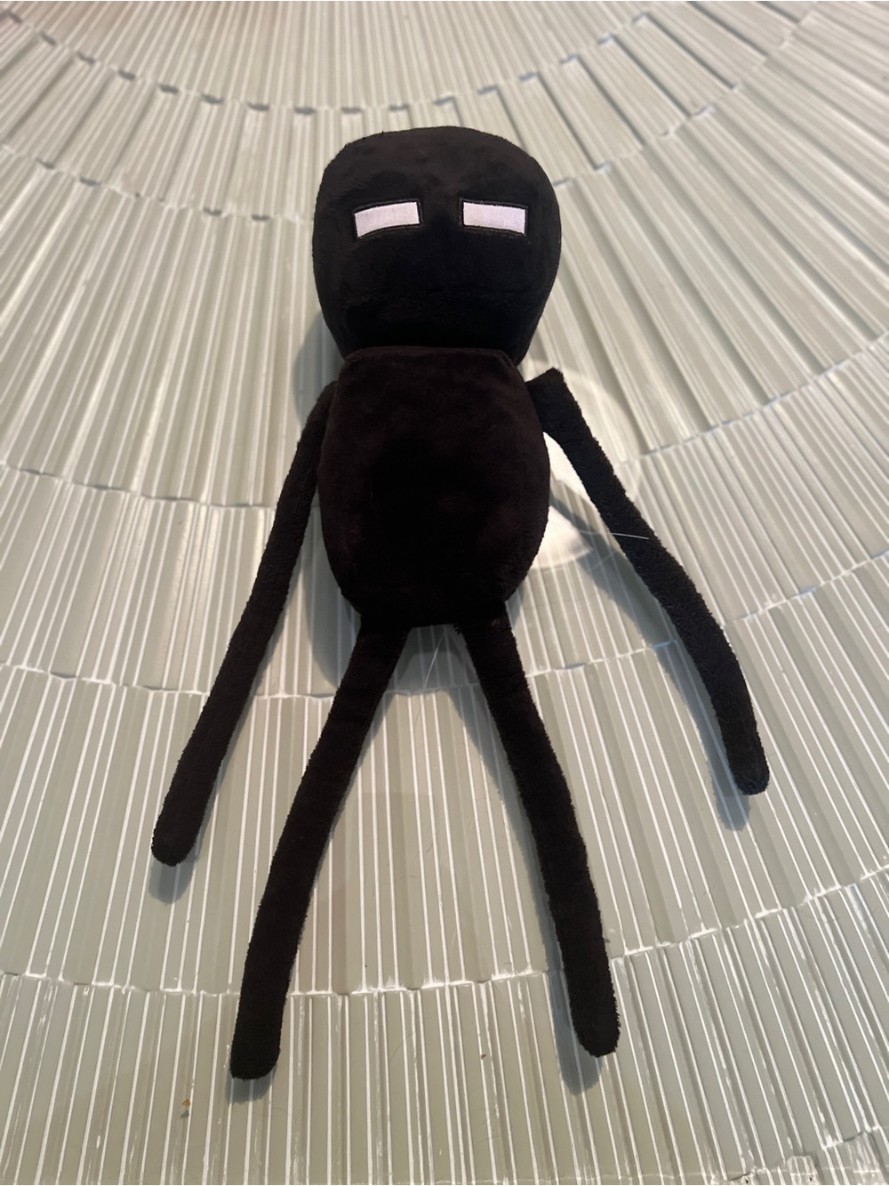 Black Plush Enderman-Inspired Doll with Long Limbs